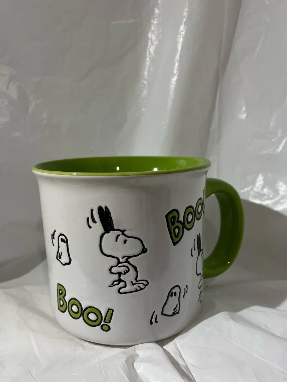 Peanuts Snoopy 2023 Halloween Green Interior Ceramic Mug